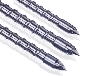 海天注塑机双合金螺杆磨损打滑，不下料金鑫质